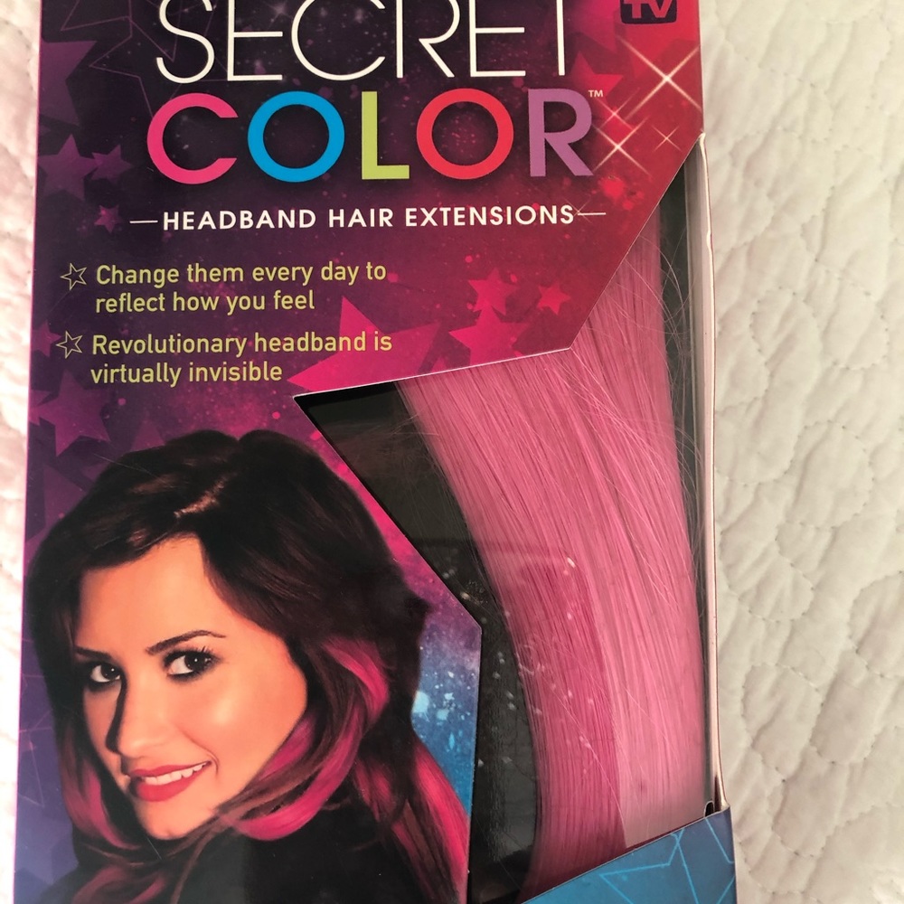Secret color headband hair extensions